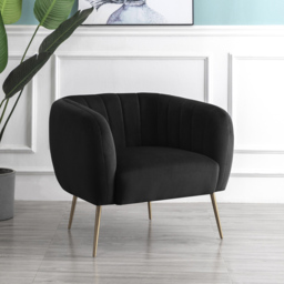 Artemis Home Matilda Black Accent Chair - Size: Single - Wilko - thumbnail 4