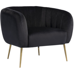 Artemis Home Matilda Black Accent Chair - Size: Single - Wilko - thumbnail 3