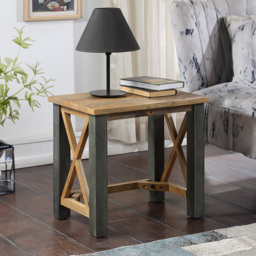 Baumhaus Urban Elegance Reclaimed Wooden Lamp Table - Brown - Wilko - thumbnail 5