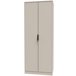 Crowndale Hong Kong Ready Assembled 2 Door Kashmir Ash Tall Wardrobe - Cream - Wilko - thumbnail 3