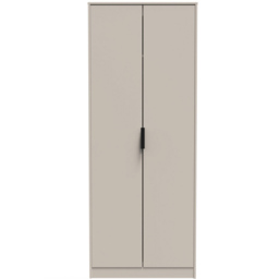 Crowndale Hong Kong Ready Assembled 2 Door Kashmir Ash Tall Wardrobe - Cream - Wilko - thumbnail 4