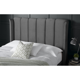 Aurora King Size Grey Velvet Ottoman Bed - Bedmaster - Wilko - thumbnail 4