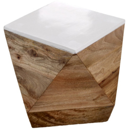 Brooklyn Alfie Solid Mango Wood Side Table - Brown - Wilko - thumbnail 3
