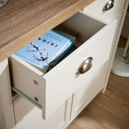 Home Source Avon 2 Door 2 Drawer Off White Sideboard - Size: 81 x 79 x 35cm - Wilko - thumbnail 6