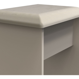Crowndale Cube Matt Kashmir Dressing Table Stool - Cream - Wilko - thumbnail 6