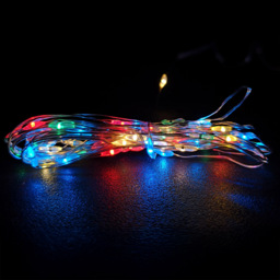 Samuel Alexander 50 Multicolour MicroBrights LED Battery Operated String Light 2.5m - Size: 2 x 250 x 2cm - Multi Coloured - Wilko - thumbnail 5