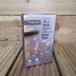 Samuel Alexander 50 Multicolour MicroBrights LED Battery Operated String Light 2.5m - Size: 2 x 250 x 2cm - Multi Coloured - Wilko - thumbnail 7