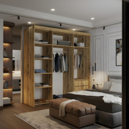 Sliding Wardrobes 4U 2 Sliding Door Oak Modern Silver Trim Mirrored Wardrobe 200cm - Size: 2 Door - Brown - Wilko - thumbnail 5