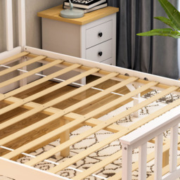 Vida Designs Milan King Size White High Foot Wooden Bed Frame - Wilko - thumbnail 4