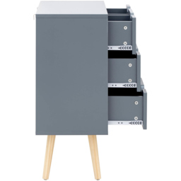 GFW Nyborg 4 Drawer Dark Grey Chest of Drawers - Wilko - thumbnail 6