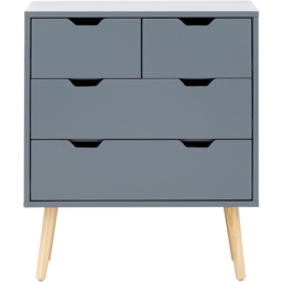 GFW Nyborg 4 Drawer Dark Grey Chest of Drawers - Wilko - thumbnail 3