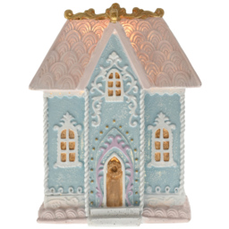 The Seasonal Gift Co. Blue and Pink House Ornament 15cm - Size: 15 x 11 x 9.5cm - Wilko - thumbnail 3