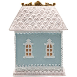 The Seasonal Gift Co. Blue and Pink House Ornament 15cm - Size: 15 x 11 x 9.5cm - Wilko - thumbnail 5
