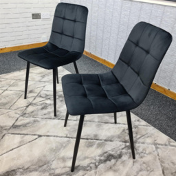 Portland 3 Seater Velvet Wooden Dining Set with Bench Brown and Black - Multi - Wilko - thumbnail 7