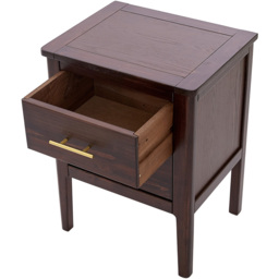 Carbini 2 Drawer Brown Bedside Table - Wilko - thumbnail 6