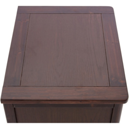 Carbini 2 Drawer Brown Bedside Table - Wilko - thumbnail 7