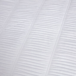 Cassie Crinkle Stripe Textured Duvet Set  Silver/Superking - Size: Super King - Wilko - thumbnail 4