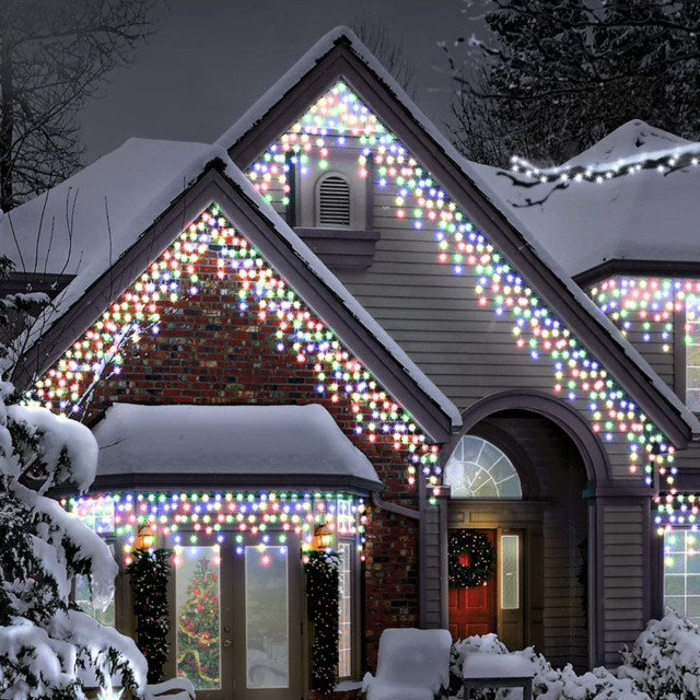 Best Artificial 20m Multicoloured Multi Function Mains Powered Icicle Light - Size: 50 x 5 x 2000cm - Wilko - image 1