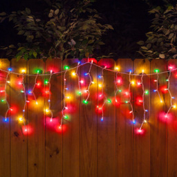 Best Artificial 20m Multicoloured Multi Function Mains Powered Icicle Light - Size: 50 x 5 x 2000cm - Wilko - thumbnail 4