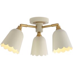 Scalloped 3 Arm Ceiling Fitting Cream - Wilko - thumbnail 1