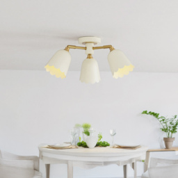 Scalloped 3 Arm Ceiling Fitting Cream - Wilko - thumbnail 3