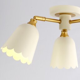 Scalloped 3 Arm Ceiling Fitting Cream - Wilko - thumbnail 5
