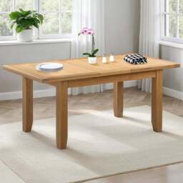 Seconique Windsor 8 Seater 120-150cm Extending Dining Table Natural Oak - Wilko