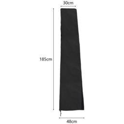Living and Home Outdoor Umbrella Parasol Cover with Zipper 48 x 185cm - Black - Wilko - thumbnail 5