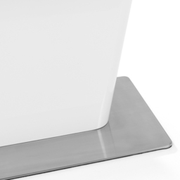 Julian Bowen Como 4 Seater High Gloss Table Set White and Grey - Wilko - thumbnail 7