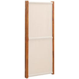 vidaXL Cream White 3 Panel Room Divider 210 x 180cm - Size: 3 Panels - Wilko - thumbnail 5