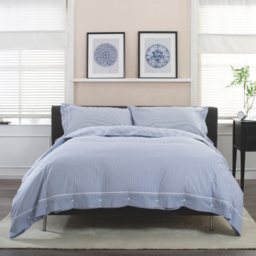 The Lyndon Company Southport Single Blue and White Duvet Set - Multi - Wilko - thumbnail 1