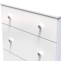 Crowndale Yarmouth 3 Drawer White Deep Chest Ready Assembled - Wilko - thumbnail 6
