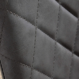 Home Source Anastasia Set of 2 Grey Diamond Pattern Dining Chair - Size: 88 x 44 x 51.5cm - Wilko - thumbnail 6