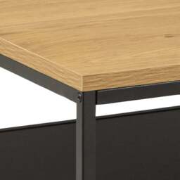 Florence Gila Single Shelf Oak and Black Coffee Table - Furniture To Go - Wilko - thumbnail 6