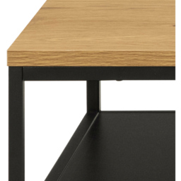 Florence Gila Single Shelf Oak and Black Coffee Table - Furniture To Go - Wilko - thumbnail 7