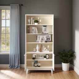 Florence Display Cabinet - Cream - Wilko - thumbnail 2