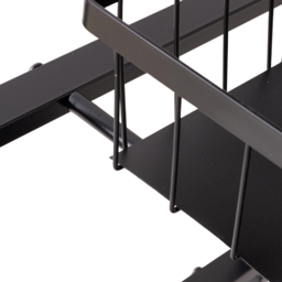 Living and Home 4-Tier Black Slim Kitchen Trolley - Size: 82 x 39 x 28cm - Wilko - thumbnail 6