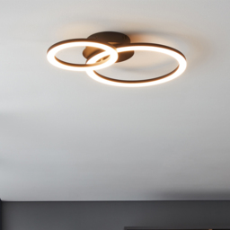 EGLO Parrapos-Z Modern Black Smart Control Colour Changing Ceiling Light 30cm - Size: 44.5 x 30 x 7cm - Wilko - thumbnail 3