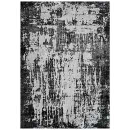 Desire Rugs Serenity Black Abstract Abrasion Rug 160 x 230cm - Wilko - thumbnail 1