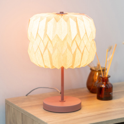 ValueLights Bett Rust Origami Paper LED Table Lamp - Size: 38 x 28 x 28cm - Pink - Wilko - thumbnail 6