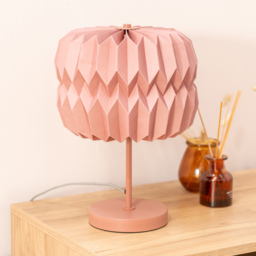 ValueLights Bett Rust Origami Paper LED Table Lamp - Size: 38 x 28 x 28cm - Pink - Wilko - thumbnail 5