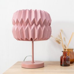 ValueLights Bett Rust Origami Paper LED Table Lamp - Size: 38 x 28 x 28cm - Pink - Wilko - thumbnail 3
