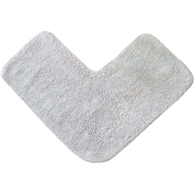 Allure Bath Fashions Dove Grey L Shape Corner Shower Mat 35 x 70cm - Wilko - image 1