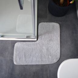 Allure Bath Fashions Dove Grey L Shape Corner Shower Mat 35 x 70cm - Wilko - thumbnail 3
