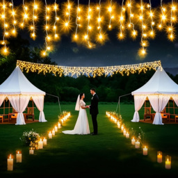 Living and Home 600 Warm White LED Solar Powered Icicle String Lights with Remote Control 15m - Size: 15 x 8 x 11cm - Black - Wilko - thumbnail 7