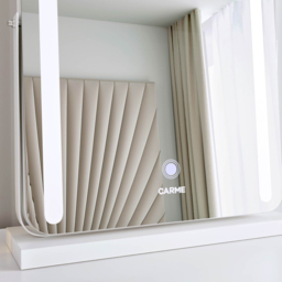 CARME Home Mia 3 Colour LED Frameless White Touch Sensor Light Mirror - Size: 65 x 17 x 47cm - Wilko - thumbnail 5