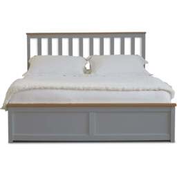 Comfy Living King Size Grey Gas Lift Ottoman Bed - Wilko - thumbnail 5