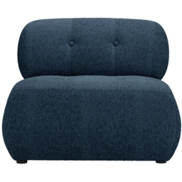 Reese Midnight Blue Boucle Fabric Accent Chair - Size: Single - LPD Home - Wilko - thumbnail 4