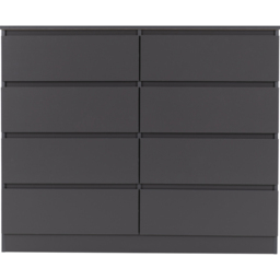 Seconique Malvern 8 Drawer Grey Chest of Drawers - Wilko - thumbnail 4