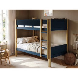 Flair Mateo Navy Ribbed Detachable Bunk Bed - Size: Single - Blue - Wilko - thumbnail 6